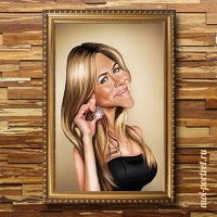 Шарж на Художественном холсте