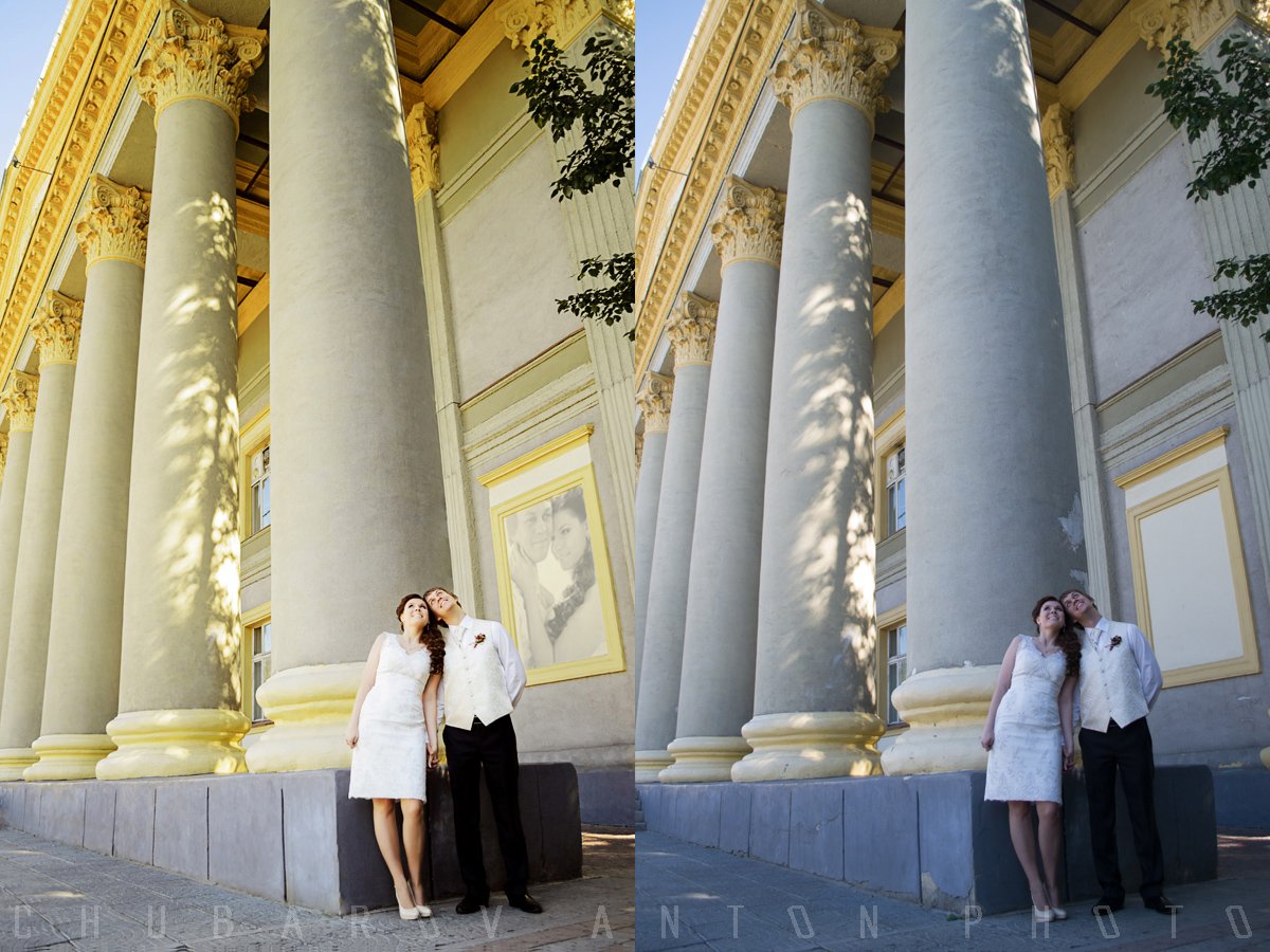 Обработка, ретушь свадебной фотографии