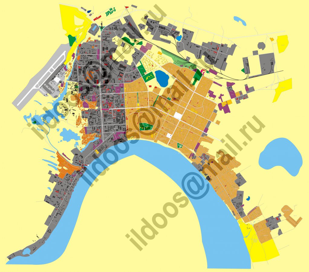 Отрисовка карты, разработка адресного плана города