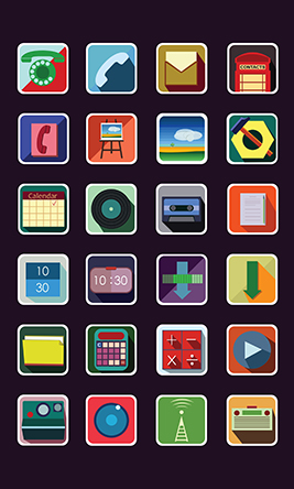 Material flat icons