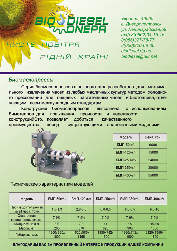 Страница из каталога компании 