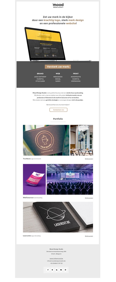 Адаптивное письмо Mood brand-agency